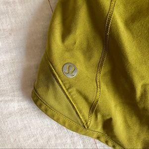 Lululemon Hottie Hot Shorts Chartreuse/Lime Green